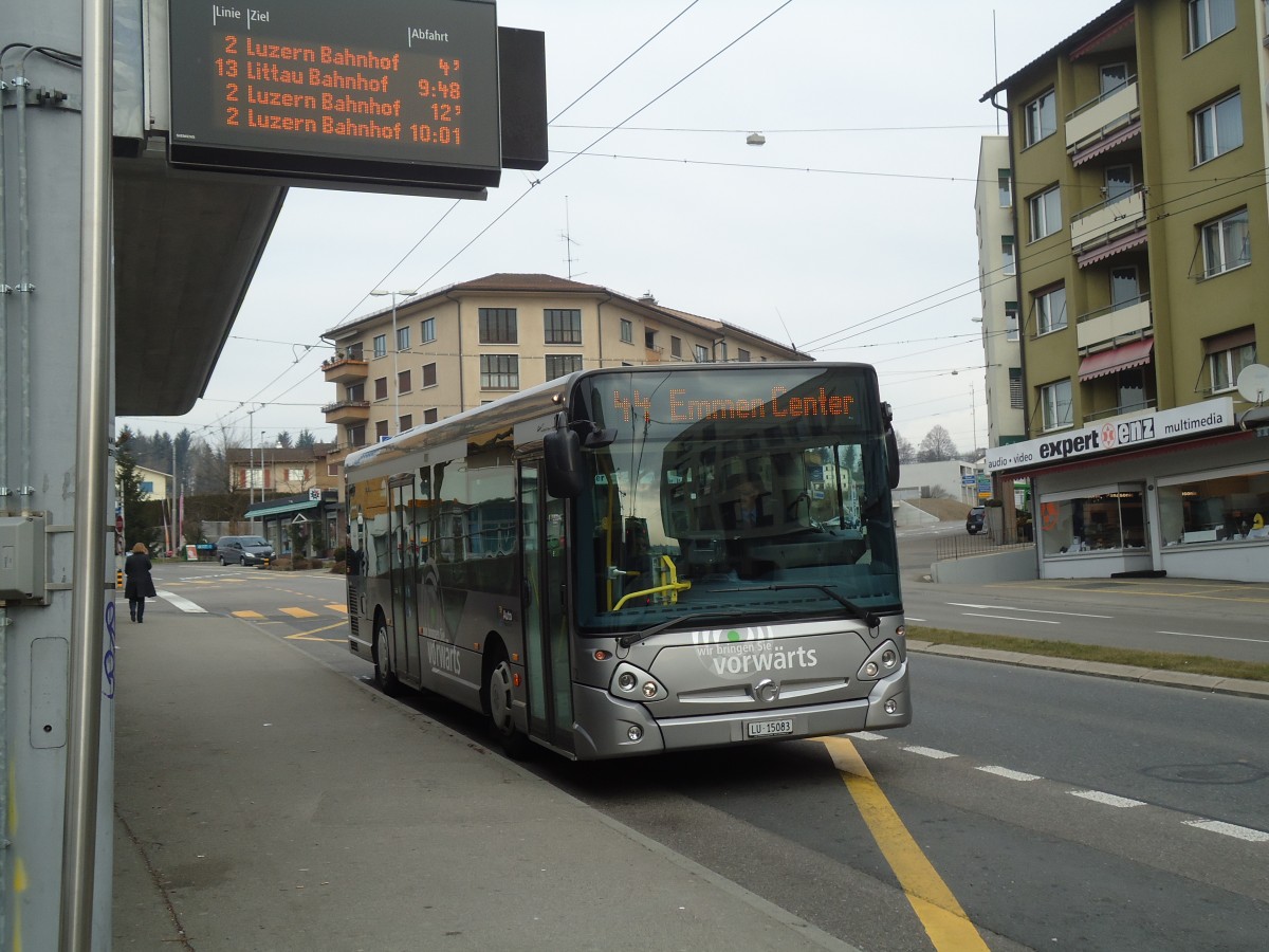 (132'971) - AAGR Rothenburg - Nr. 72/LU 15'083 - Irisbus am 11. Mrz 2011 in Emmenbrcke, Sprengi