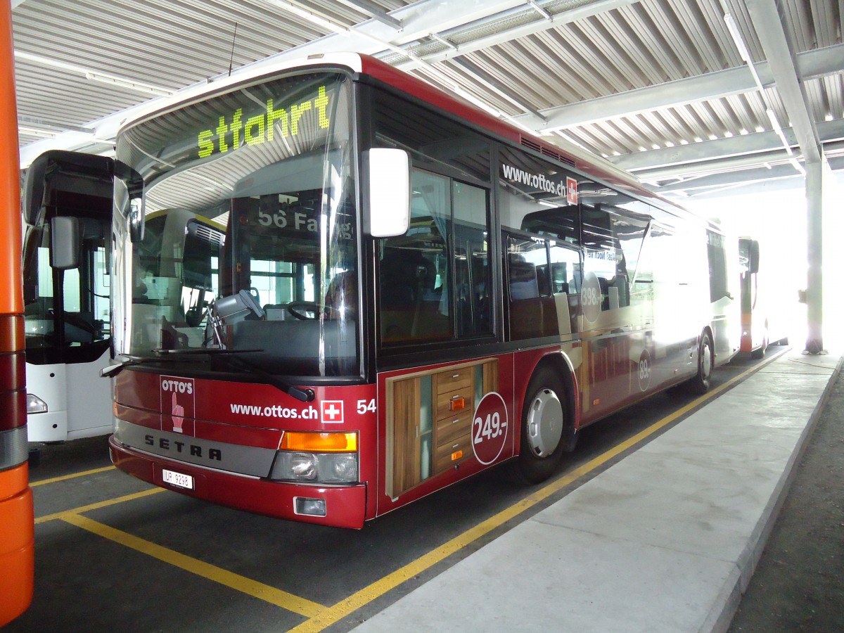 (133'635) - AAGU Altdorf - Nr. 54/UR 9298 - Setra (ex Vorfhrfahrzeug EvoBus) am 14. Mai 2011 in Schattdorf, Garage