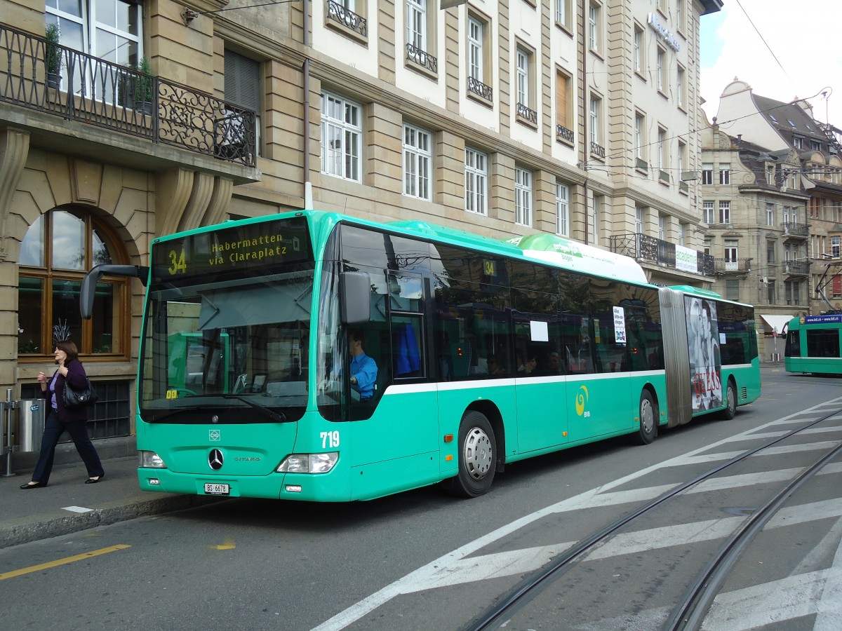 (133'713) - BVB Basel - Nr. 719/BS 6678 - Mercedes am 16. Mai 2011 in Basel, Schifflnde