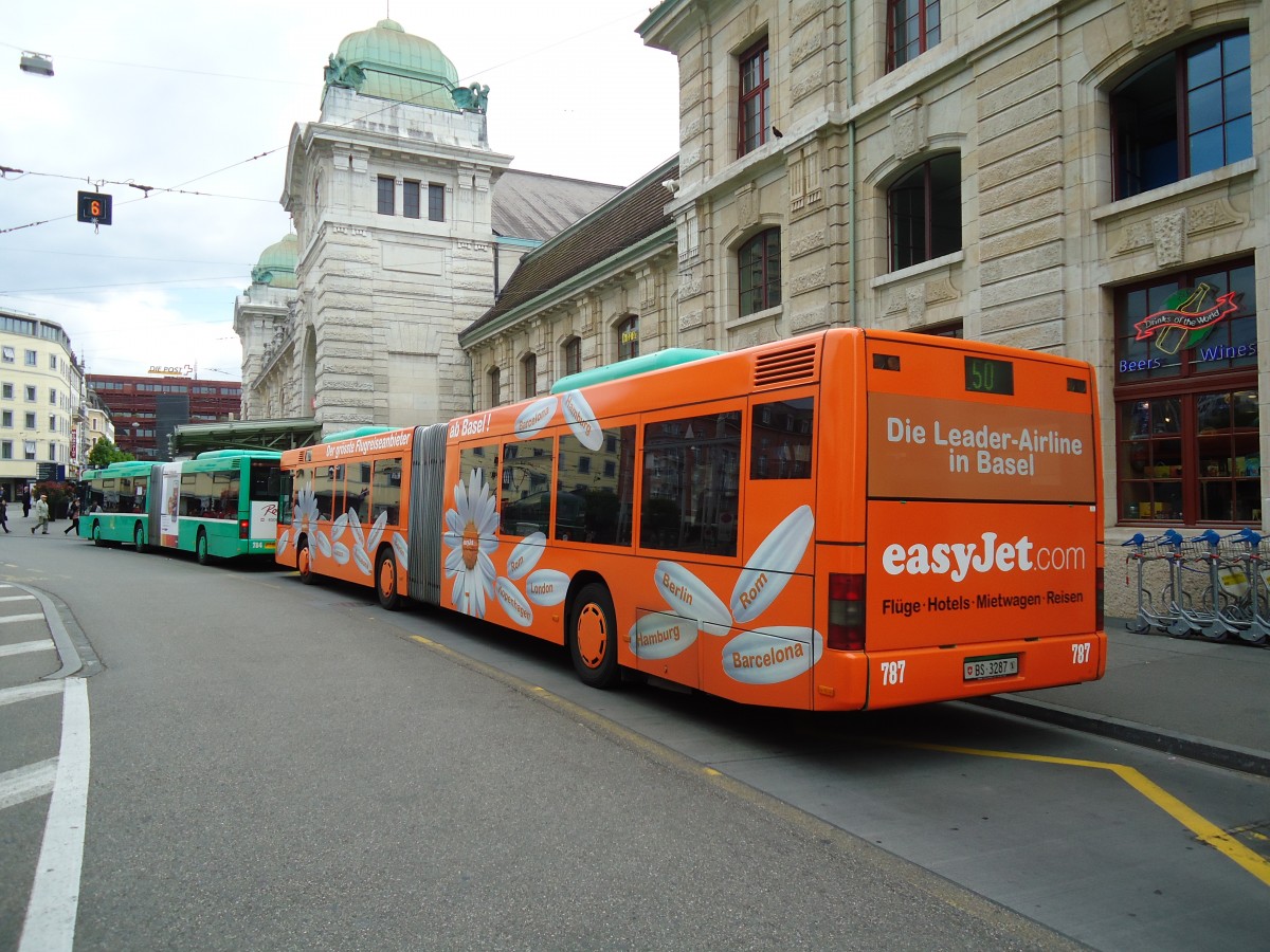 (133'754) - BVB Basel - Nr. 787/BS 3287 - MAN am 16. Mai 2011 beim Bahnhof Basel