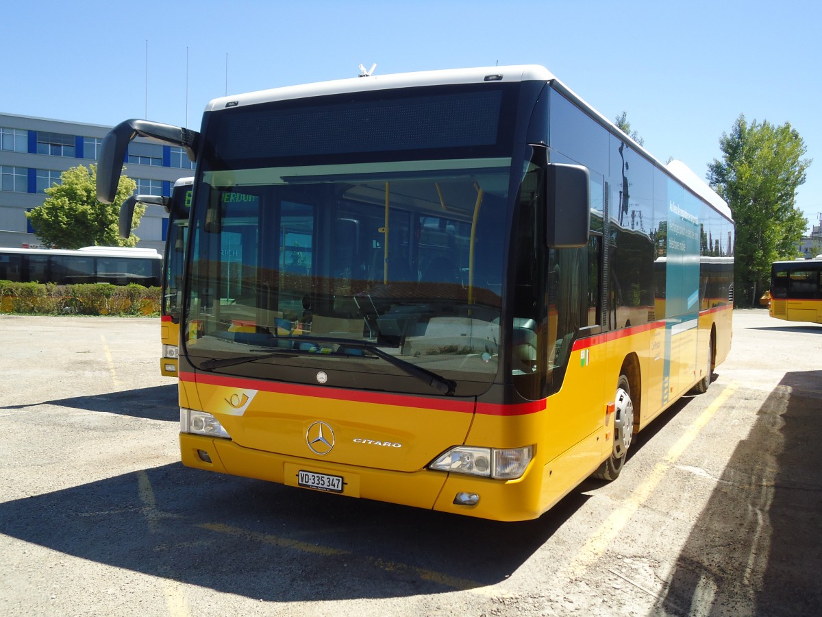 (133'902) - CarPostal Ouest - VD 335'347 - Mercedes am 29. Mai 2011 in Yverdon, Garage