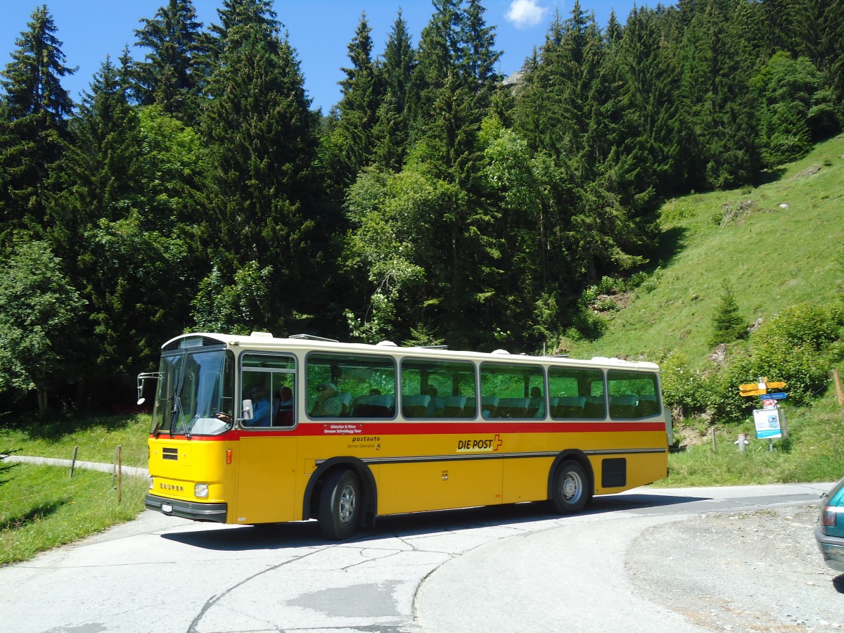 (134'737) - AVG Meiringen - Nr. 74/BE 607'481 - Saurer/R&J (ex P 24'357) am 3. Juli 2011 in Grindelwald, Weidli