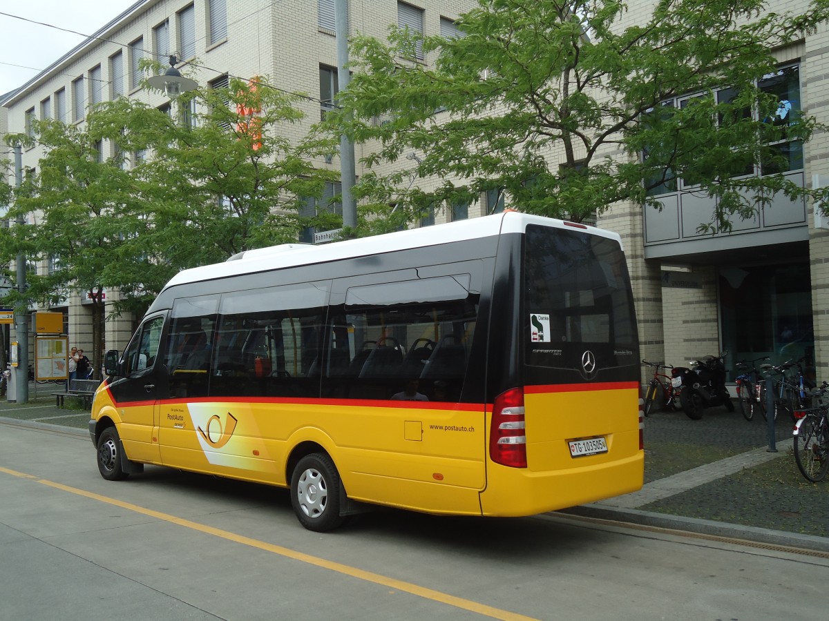 (134'919) - PostAuto Ostschweiz - TG 103'505 - Mercedes am 10. Juli 2011 beim Bahnhof Frauenfeld