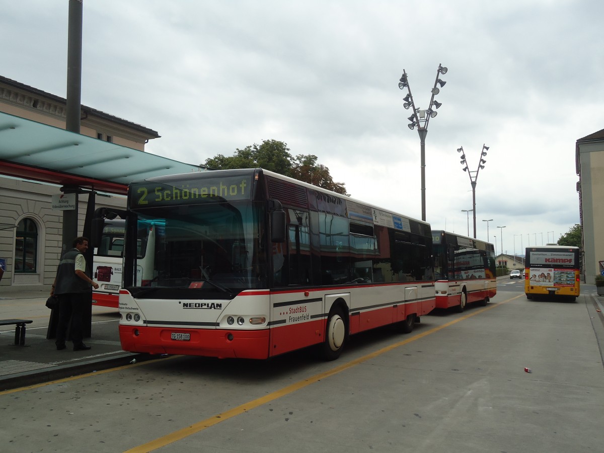 (134'926) - PostAuto Ostschweiz - Nr. 76/TG 158'100 - Neoplan (ex P 23'206) am 10. Juli 2011 beim Bahnhof Frauenfeld