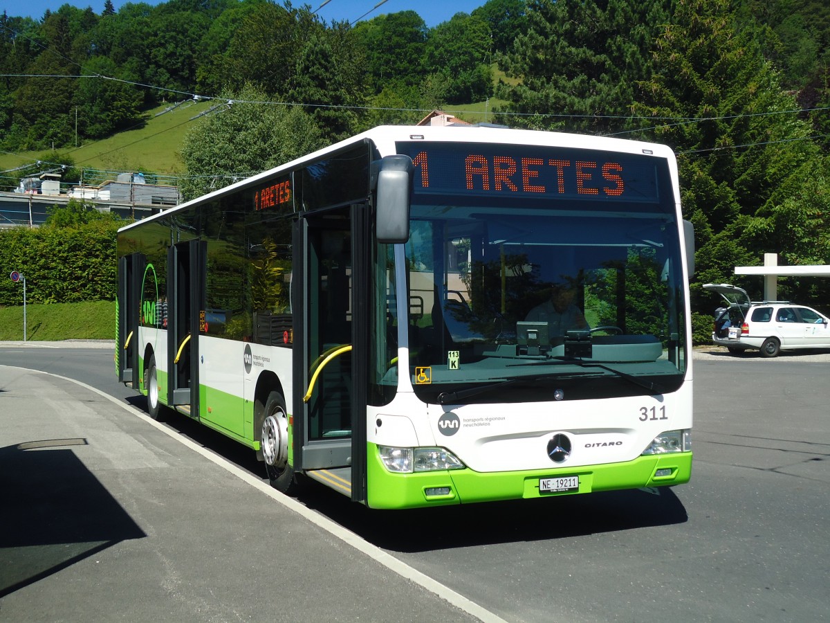 (134'971) - TRN La Chaux-de-Fonds - Nr. 311/NE 19'211 - Mercedes am 11. Juli 2011 in La Chaux-de-Fonds, Recorne