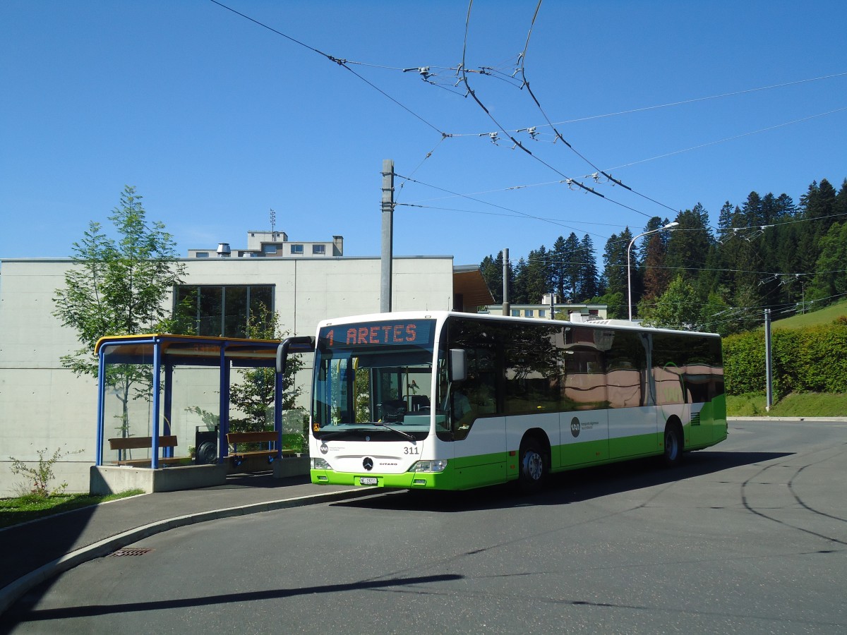 (134'972) - TRN La Chaux-de-Fonds - Nr. 311/NE 19'211 - Mercedes am 11. Juli 2011 in La Chaux-de-Fonds, Recorne