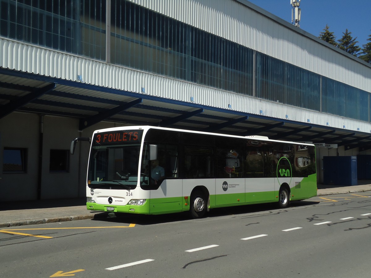 (134'983) - TRN La Chaux-de-Fonds - Nr. 314/NE 48'214 - Mercedes am 11. Juli 2011 in La Chaux-de-Fonds, Patinoire