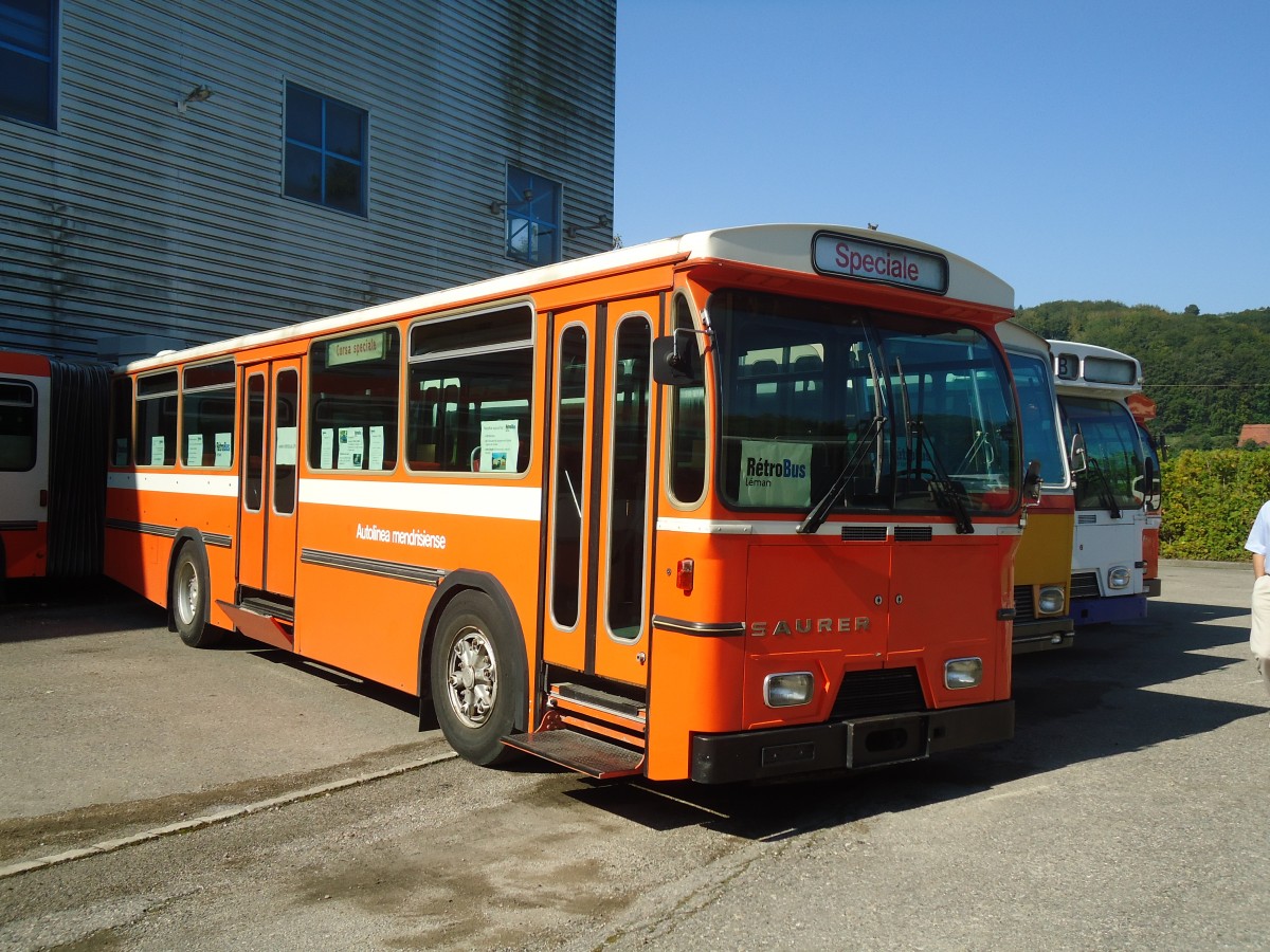 (135'569) - AMSA Chiasso (Rtrobus) - Nr. 11 - Saurer/Hess am 20. August 2011 in Moudon, Rtrobus