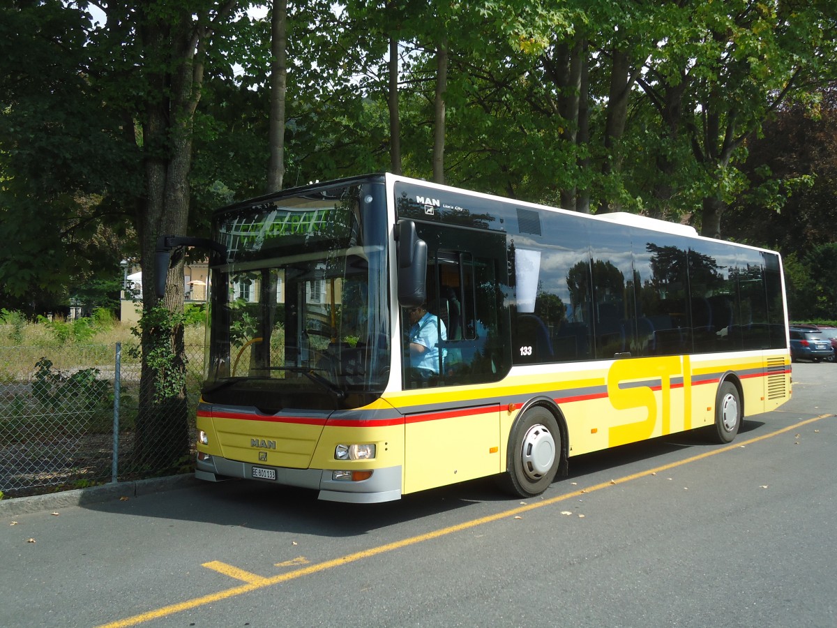 (135'871) - STI Thun - Nr. 133/BE 801'133 - MAN/Gppel am 8. September 2011 bei der Schifflndte Thun