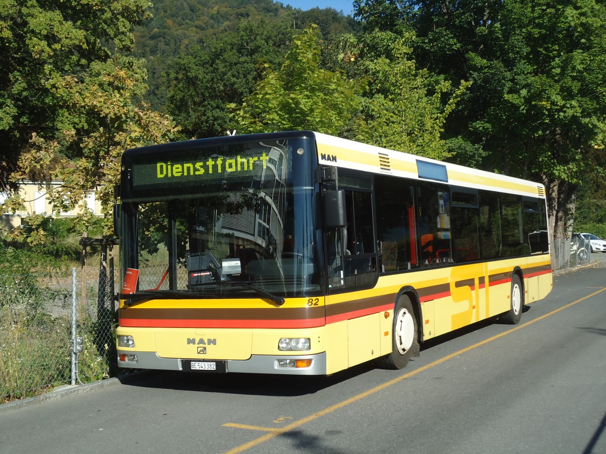 (135'877) - STI Thun - Nr. 82/BE 543'382 - MAN am 10. September 2011 bei der Schifflndte Thun