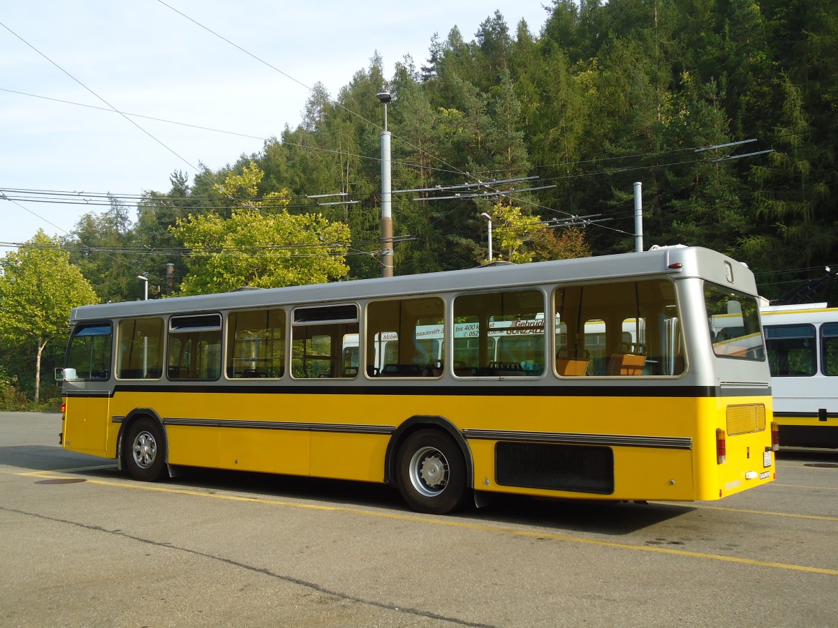 (136'233) - Wanner, Schleitheim - SH 58'045 - Saurer/Hess (ex Ruklic, Schaffhausen; ex VBSH Schaffhausen Nr. 40; ex VBSH Schaffhausen Nr. 19) am 25. September 2011 in Schaffhausen, Busdepot VBSH