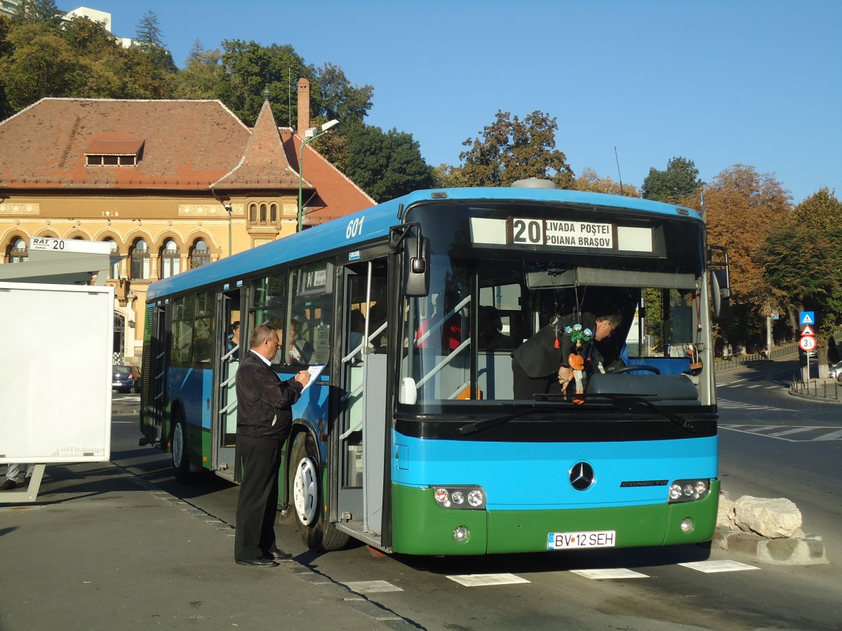 (136'305) - RAT Brasov - Nr. 601/BV 12 SEH - Mercedes am 4. Oktober 2011 in Brasov, Livada Postei