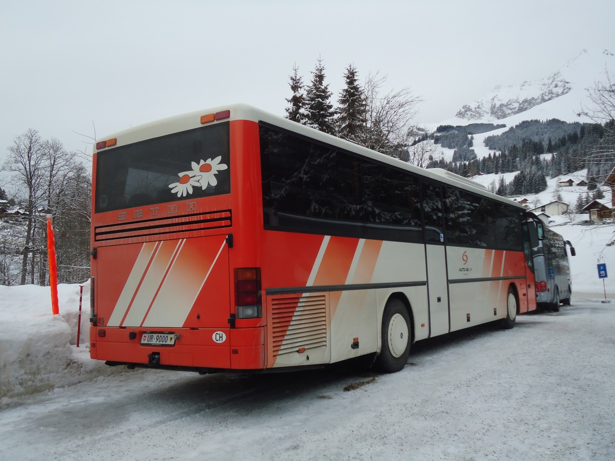 (137'373) - AAGU Altdorf - Nr. 49/UR 9000 - Setra am 7. Januar 2012 in Adelboden, ASB