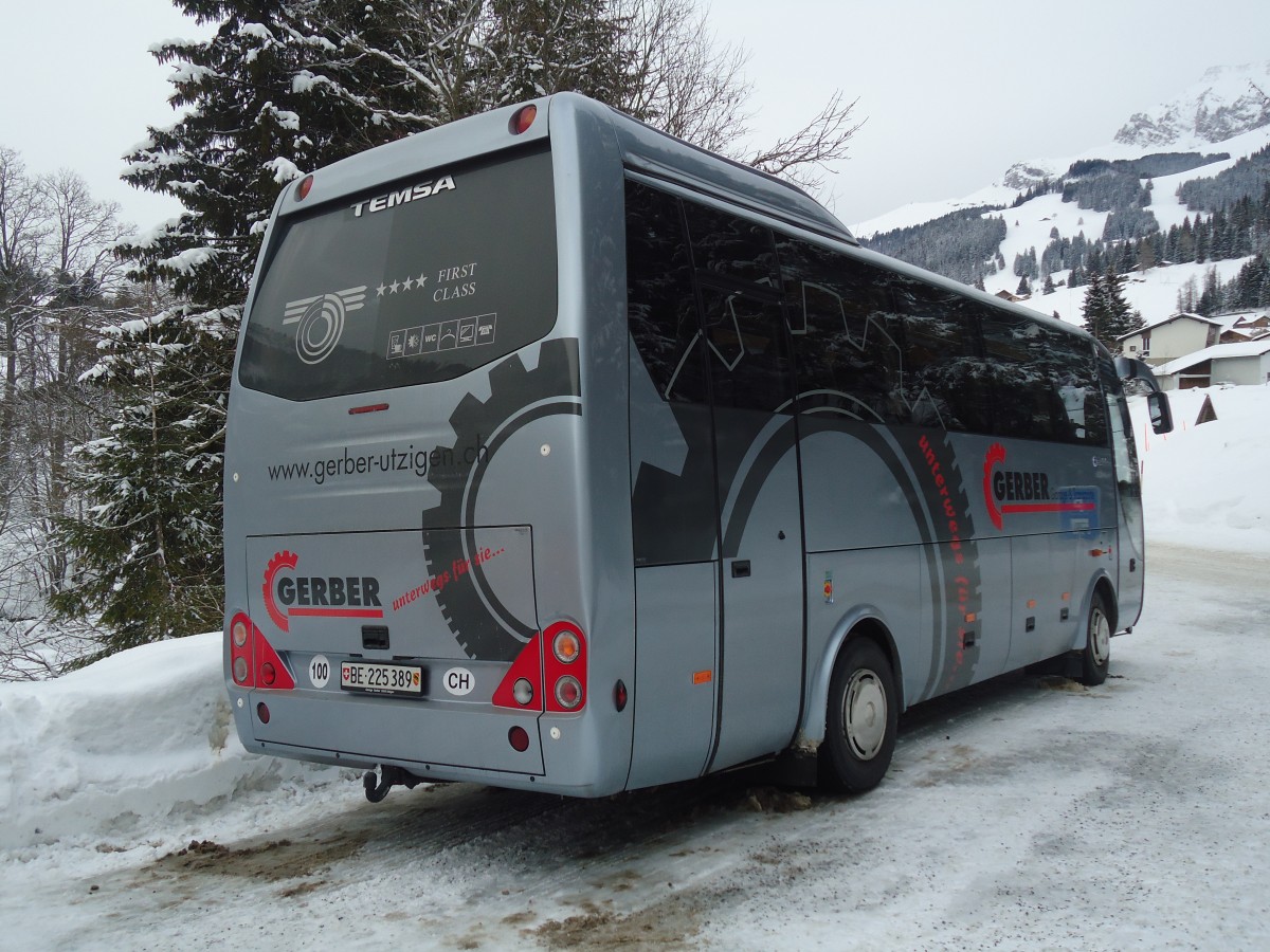 (137'378) - Gerber, Utzigen - BE 225'389 - Temsa am 7. Januar 2012 in Adelboden, ASB