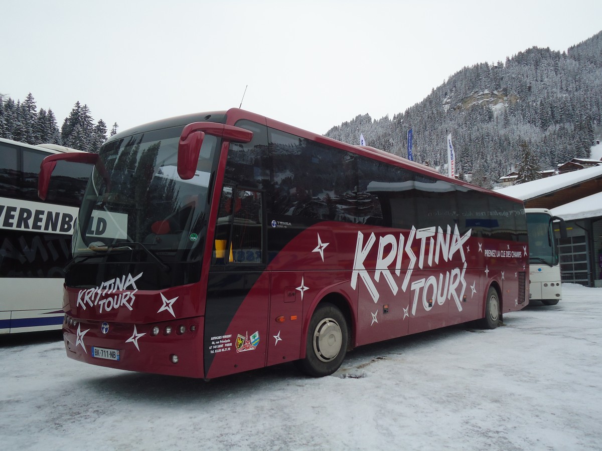 (137'403) - Aus Frankreich: Wingert, Saint Pierre - BK 711 NB - Temsa am 7. Januar 2012 in Adelboden, ASB