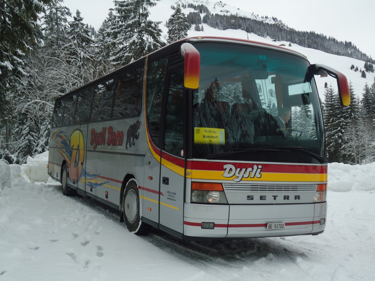 (137'442) - Dysli, Bern - Nr. 29/BE 51'702 - Setra (ex Balmer, Wilderswil) am 7. Januar 2012 in Adelboden, Unter dem Birg