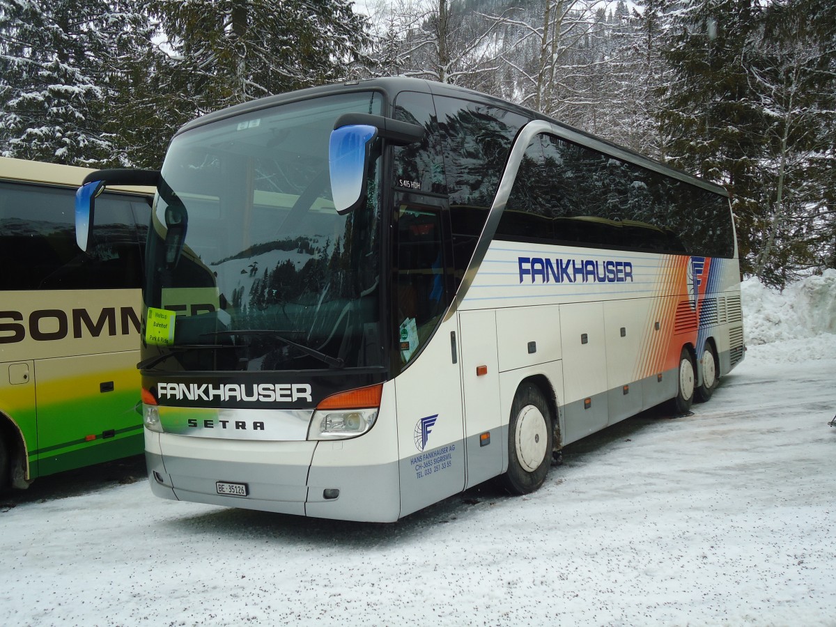 (137'461) - Fankhauser, Sigriswil - BE 35'126 - Setra am 7. Januar 2012 in Adelboden, Unter dem Birg