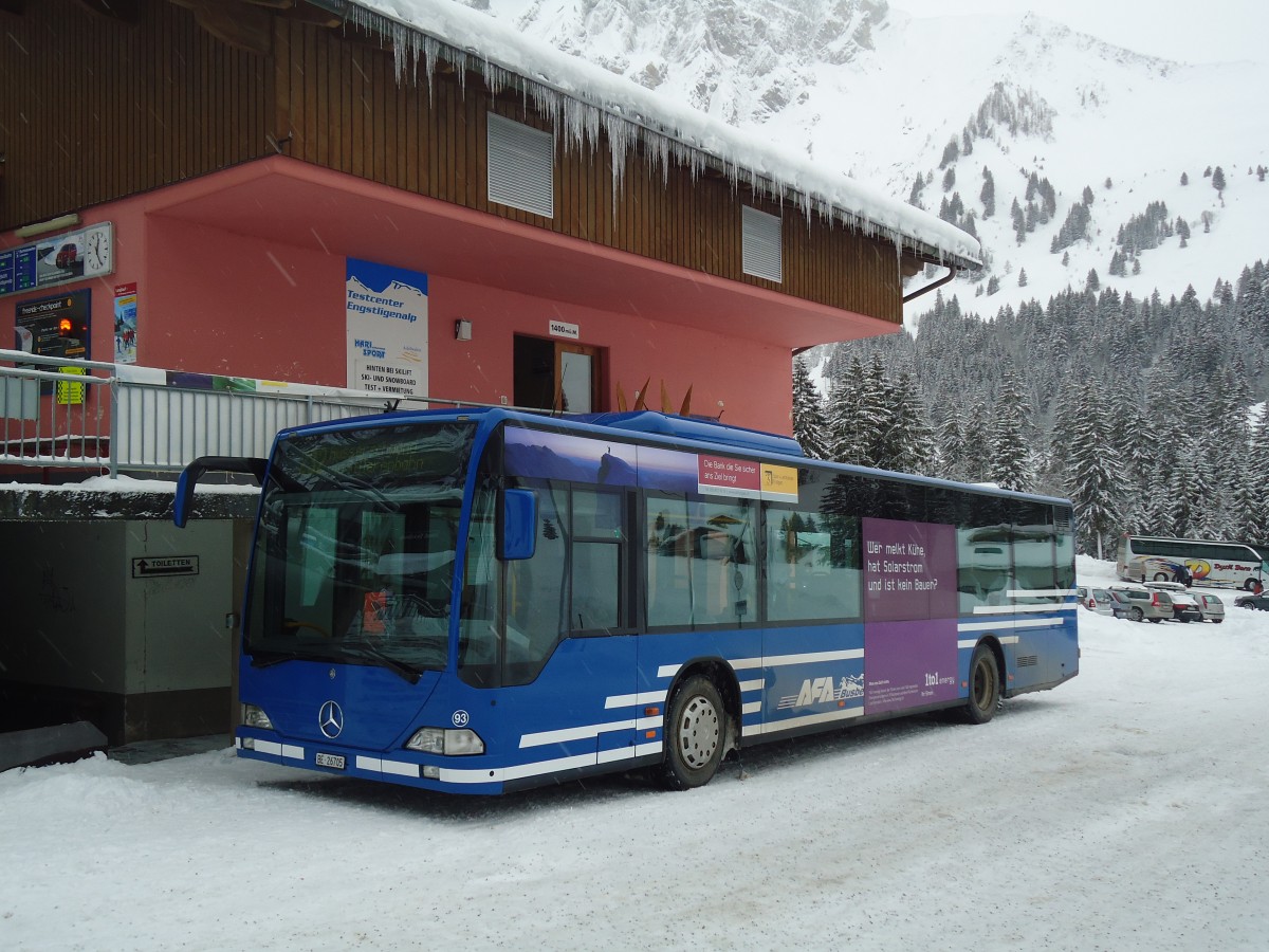 (137'531) - AFA Adelboden - Nr. 93/BE 26'705 - Mercedes (ex Nr. 5) am 7. Januar 2012 in Adelboden, Unter dem Birg