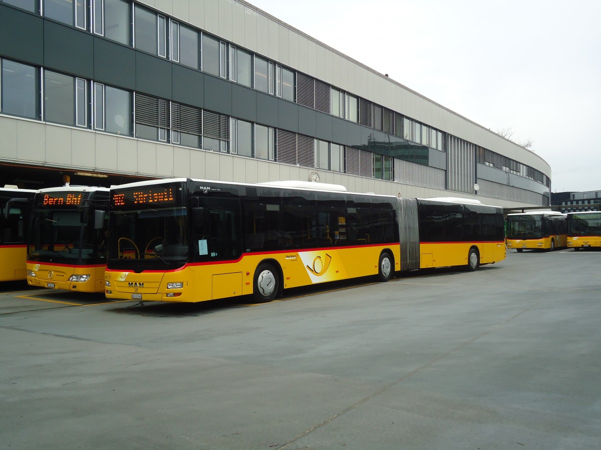 (137'578) - PostAuto Bern - Nr. 661/BE 610'548 - MAN am 9. Januar 2012 in Bern, Postautostation