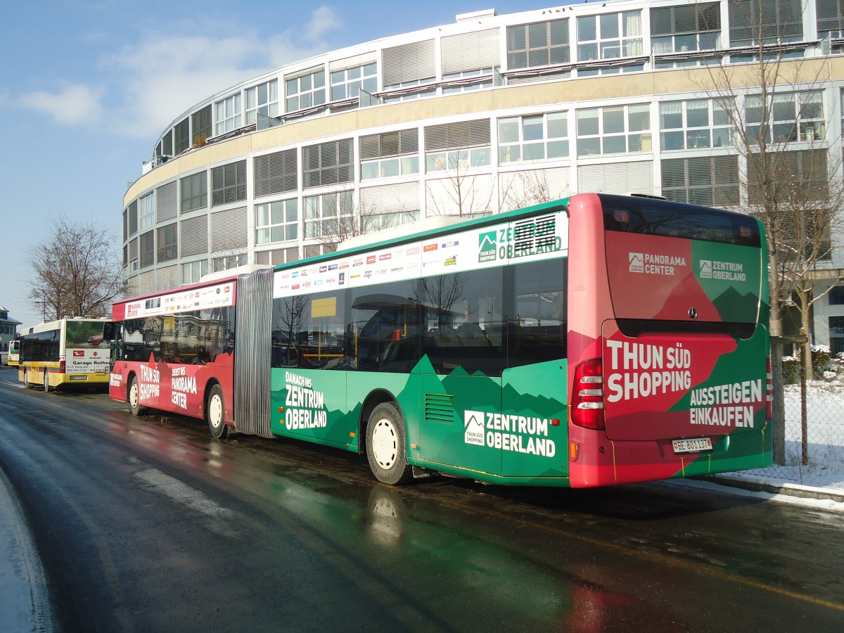 (137'644) - STI Thun - Nr. 137/BE 801'137 - Mercedes am 3. Februar 2012 bei der Schifflndte Thun