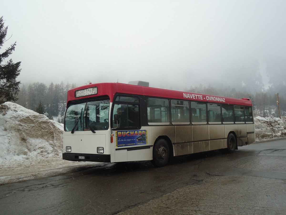 (137'754) - Buchard, Leytron - Nr. 106/VS 386'364 - Volvo/R&J (ex Bernmobil, Bern Nr. 106) am 19. Februar 2012 in Ovronnaz, La Croise