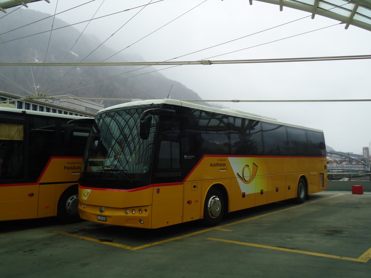 (137'906) - AutoPostale Ticino - TI 237'665 - Temsa am 5. Mrz 2012 in Chur, Postautostation