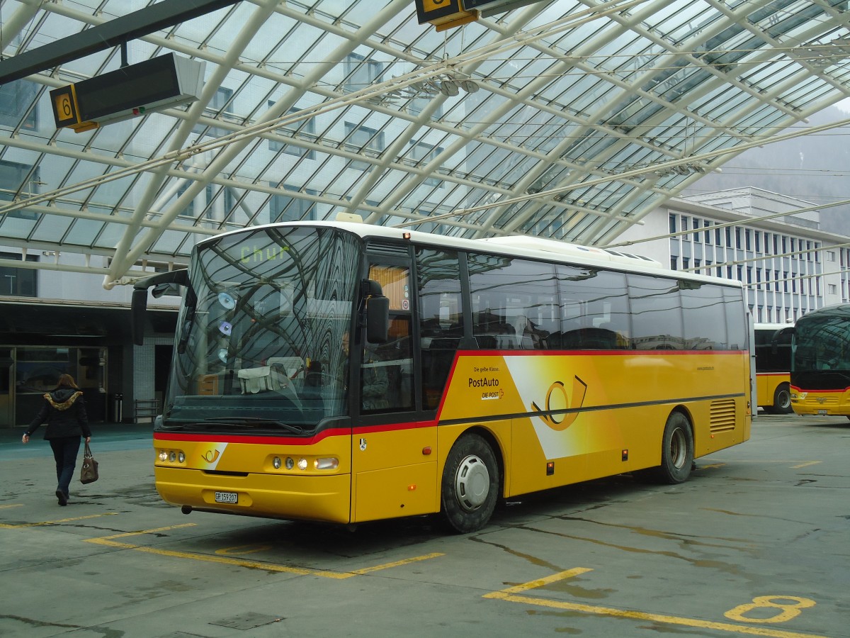 (137'910) - PostAuto Graubnden - GR 159'207 - Neoplan (ex P 25'082) am 5. Mrz 2012 in Chur, Postautostation