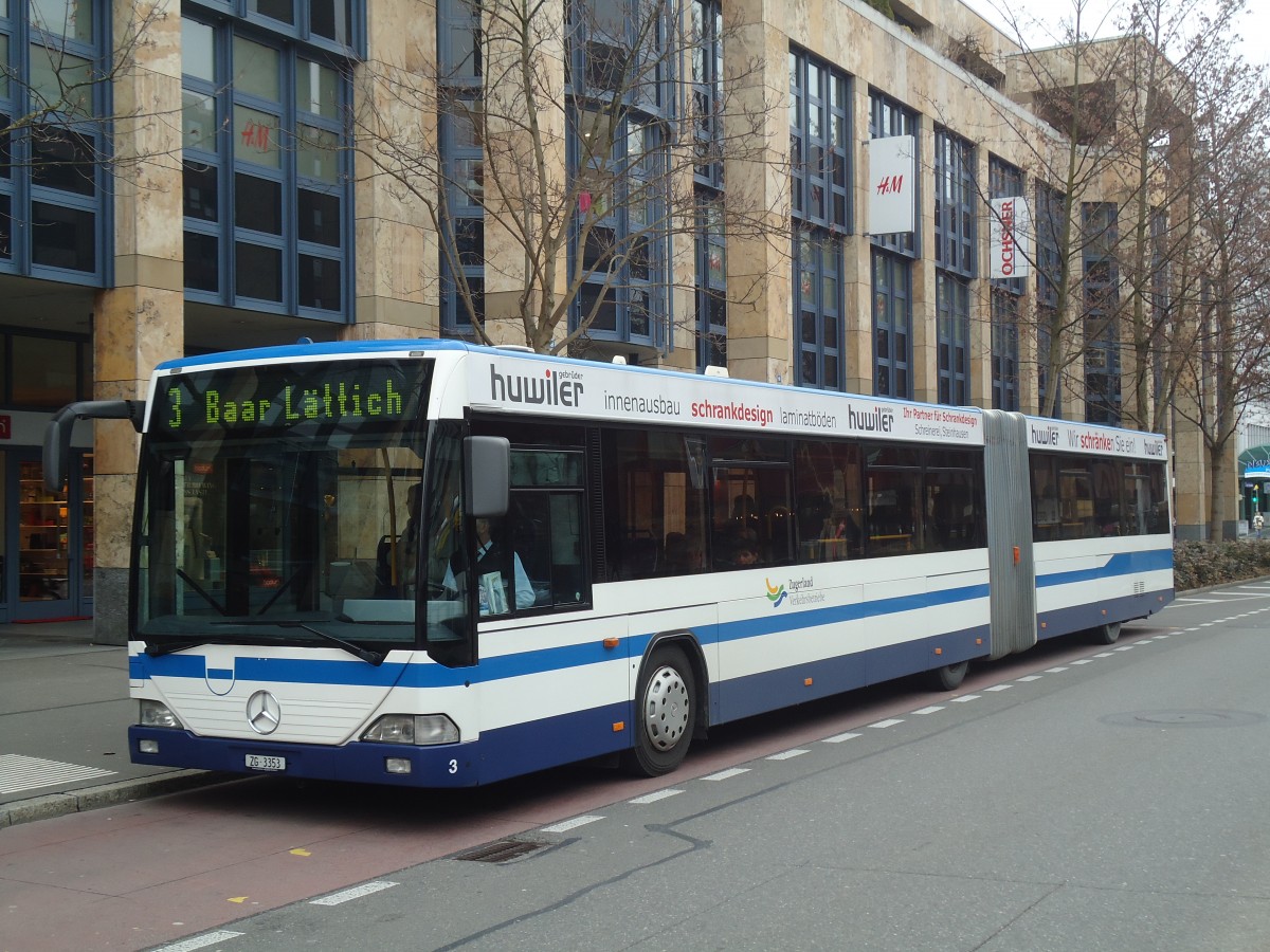 (137'993) - ZVB Zug - Nr. 3/ZG 3353 - Mercedes/Hess am 6. Mrz 2012 in Zug, Metalli