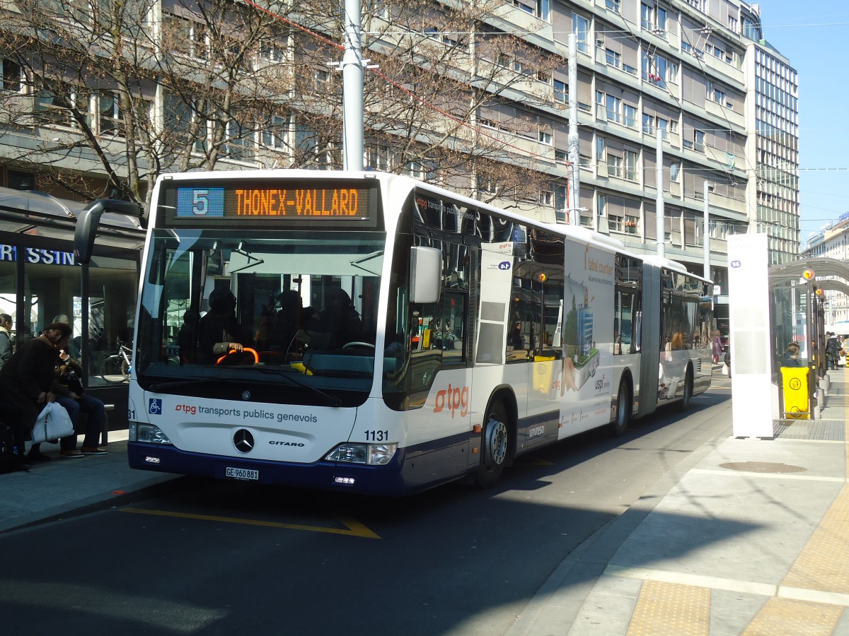 (138'273) - TPG Genve - Nr. 1131/GE 960'881 - Mercedes am 9. Mrz 2012 in Genve, Coutance