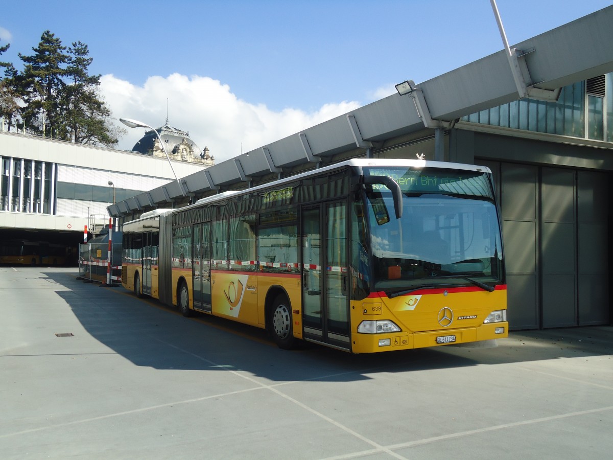 (138'730) - PostAuto Bern - Nr. 638/BE 611'734 - Mercedes am 13. Mai 2012 in Bern, Postautostation