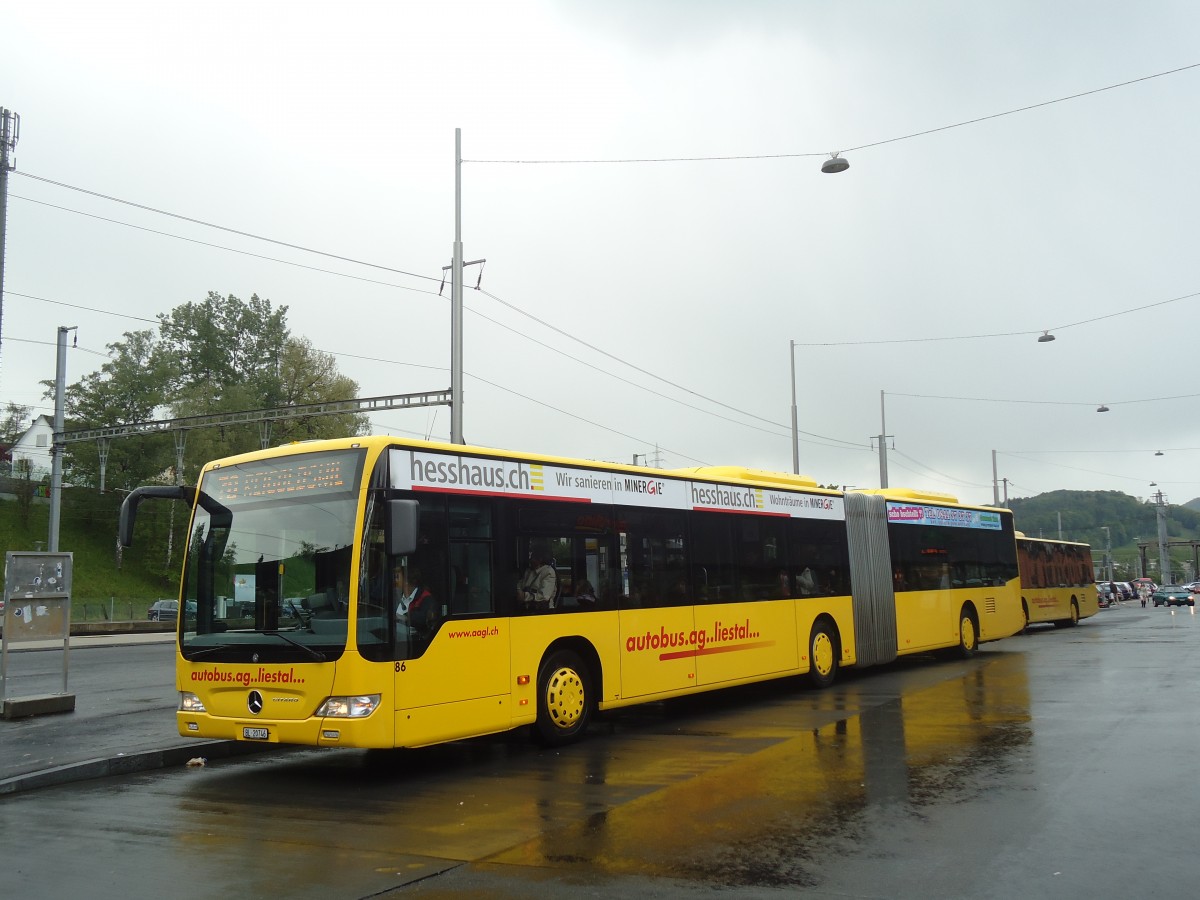 (138'842) - AAGL Liestal - Nr. 86/BL 20'746 - Mercedes am 16. Mai 2012 beim Bahnhof Liestal