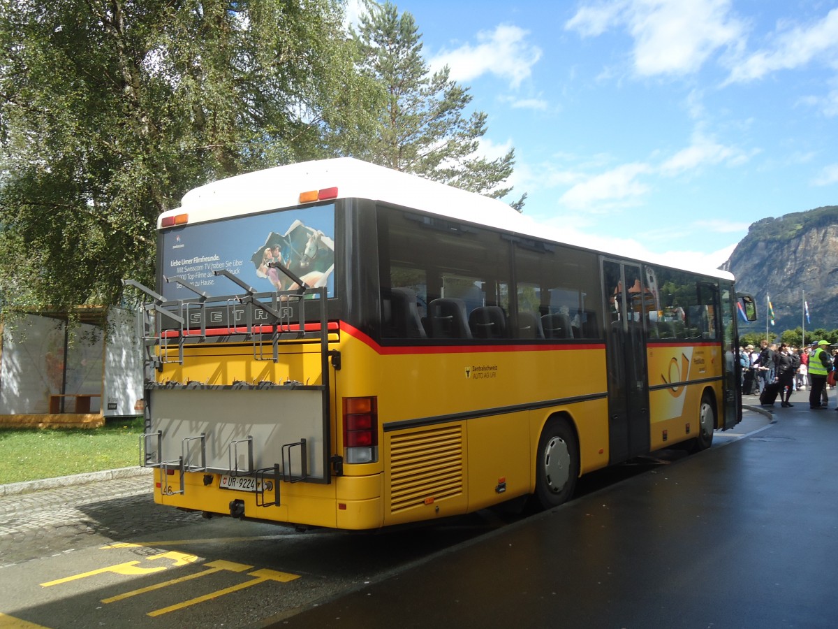 (139'370) - AAGU Altdorf - Nr. 46/UR 9224 - Setra am 11. Juni 2012 beim Bahnhof Flelen