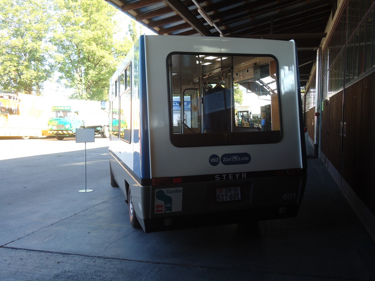 (139'524) - VBZ Zrich (Kamm) - Nr. 601/ZH 517'601 - Steyr (ex Pfister, Zrich; ex VBZ Zrich Nr. 691; ex VBZ Zrich Nr. 601; ex VBSG St. Gallen Nr. 204) am 16. Juni 2012 in Hinwil, AMP