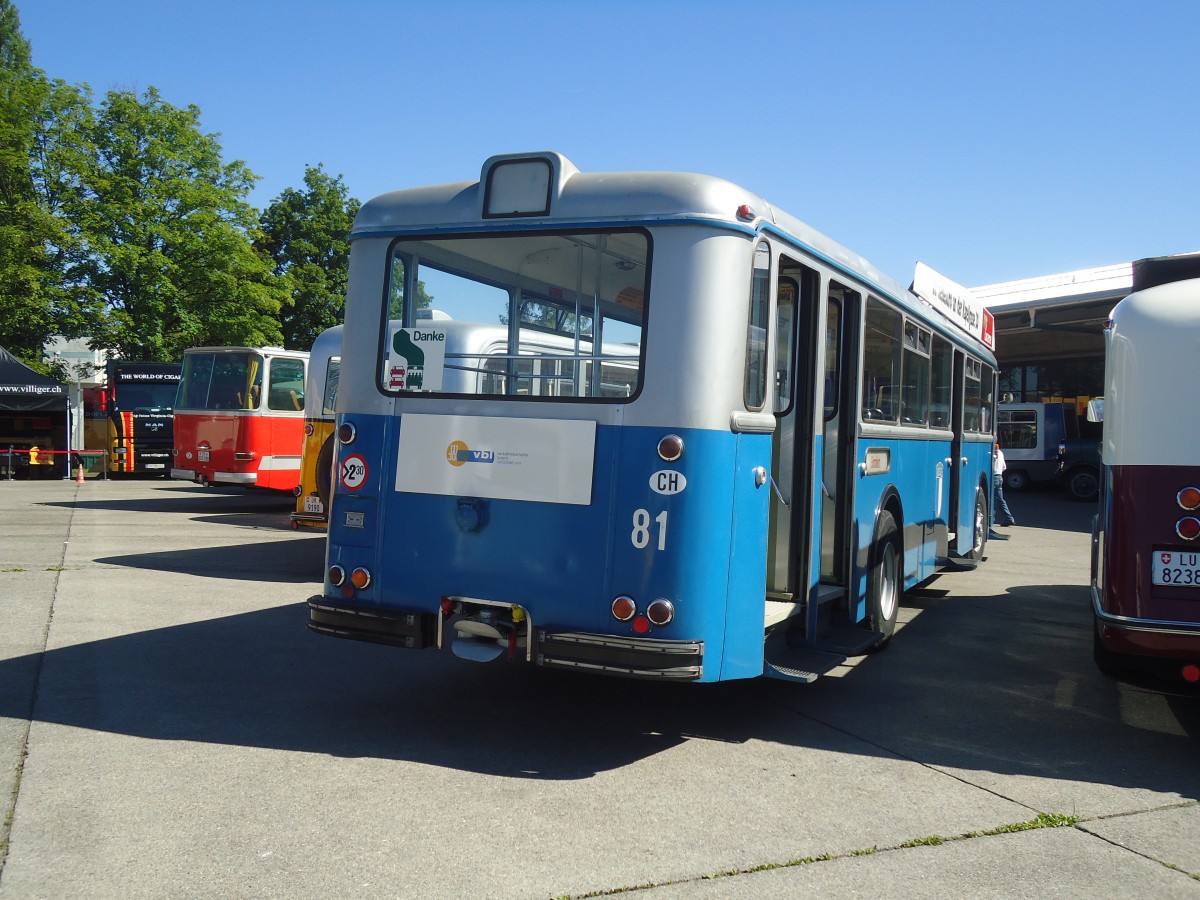 (139'627) - VBL Luzern - Nr. 81 - FBW/Hess am 16. Juni 2012 in Hinwil, AMP