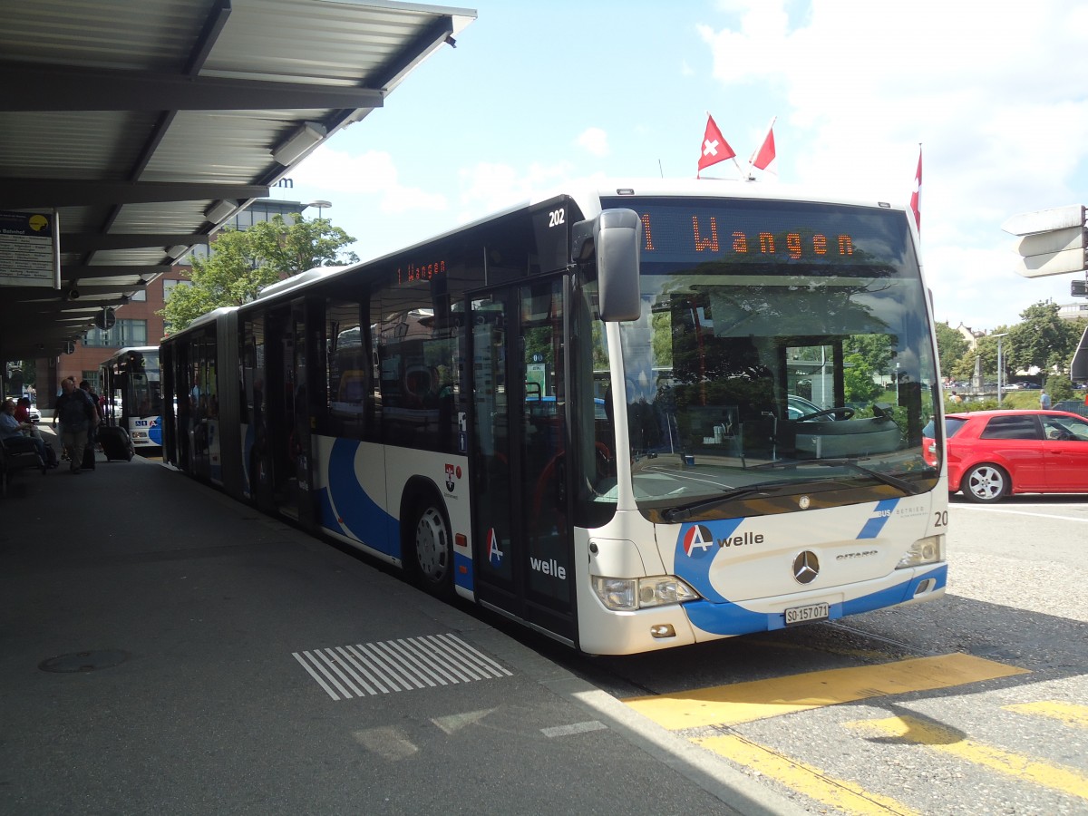 (139'940) - BOGG Wangen b.O. - Nr. 202/SO 157'071 - Mercedes am 23. Juni 2012 beim Bahnhof Olten