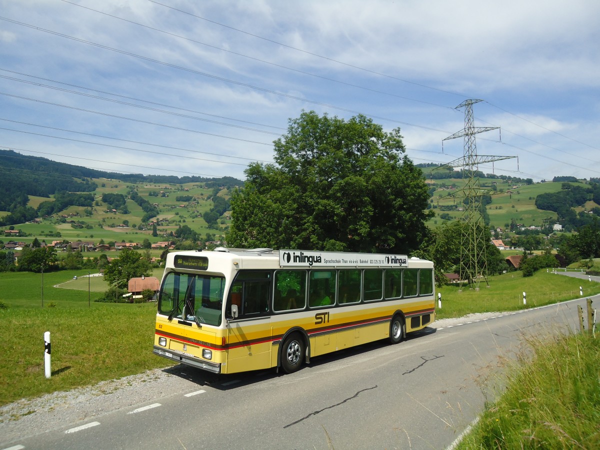 (140'031) - STI Thun - Nr. 52/BE 396'552 - Saurer/R&J am 24. Juni 2012 bei Forst