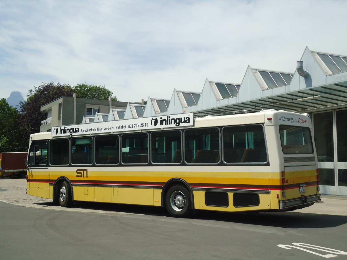 (140'055) - STI Thun - Nr. 52/BE 396'552 - Saurer/R&J am 24. Juni 2012 in Thun, Garage