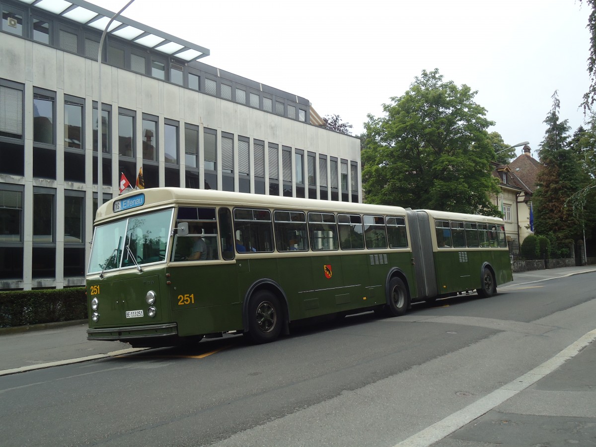 (140'107) - SVB Bern (TVB) - Nr. 251/BE 113'251 - FBW/SWS-R&J am 24. Juni 2012 in Bern, Petruskirche