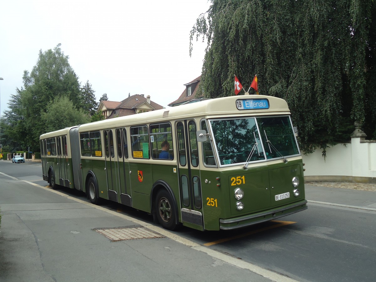 (140'110) - SVB Bern (TVB) - Nr. 251/BE 113'251 - FBW/SWS-R&J am 24. Juni 2012 in Bern, Petruskirche