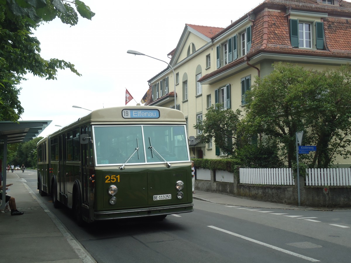 (140'118) - SVB Bern (TVB) - Nr. 251/BE 113'251 - FBW/SWS-R&J am 24. Juni 2012 in Bern, Luternauweg