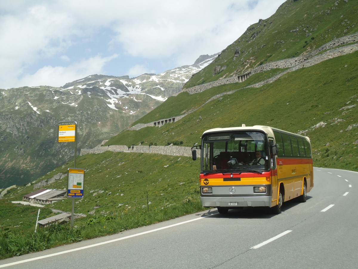 (140'276) - Mattli, Wassen - UR 9107 - Mercedes am 1. Juli 2012 in Oberwald, Muttbach