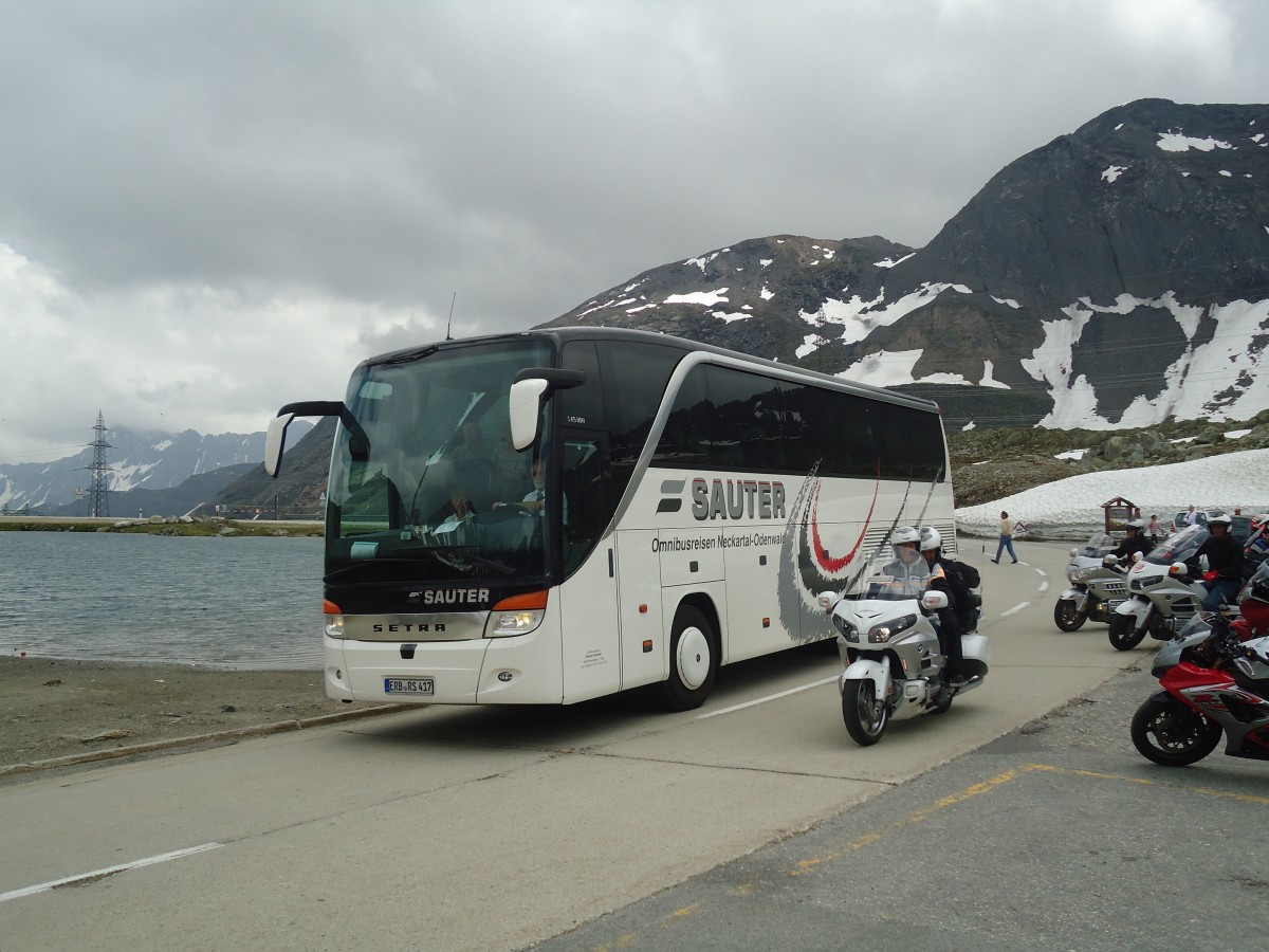 (140'289) - Aus Deutschland: Sauter, Beerfelden - ERB-RS 417 - Setra am 1. Juli 2012 in Nufenen, Passhhe