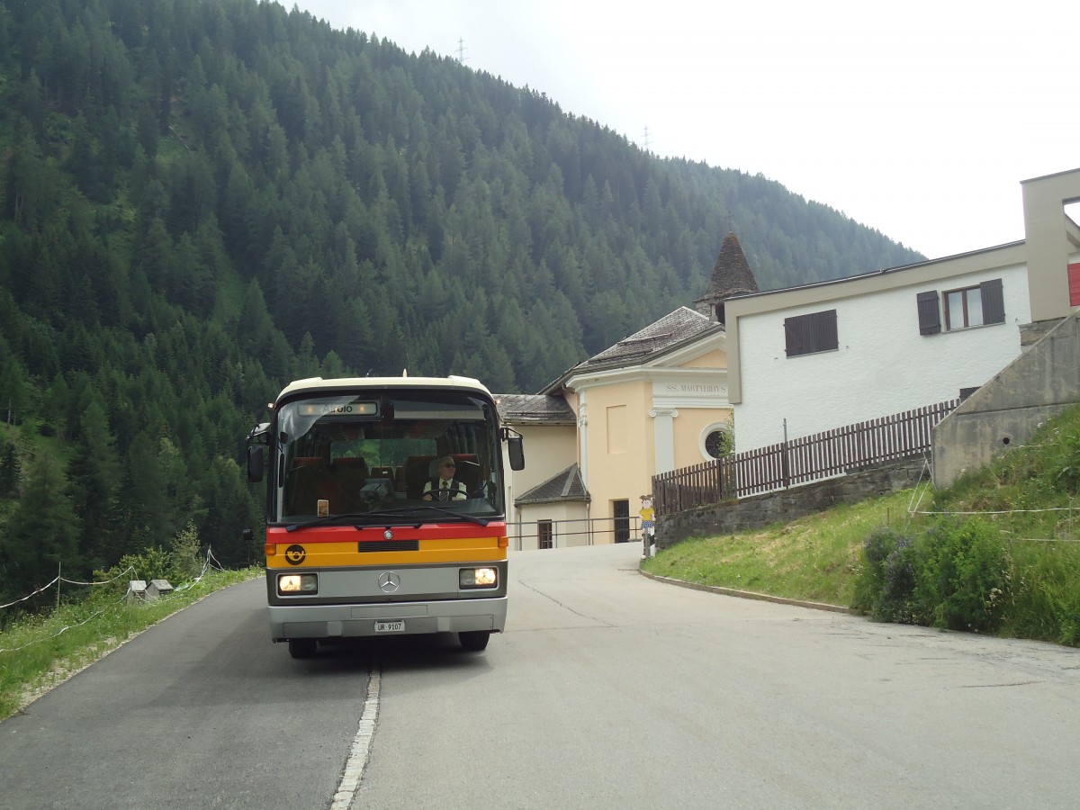 (140'332) - Mattli, Wassen - UR 9107 - Mercedes am 1. Juli 2012 in Villa Bedretto