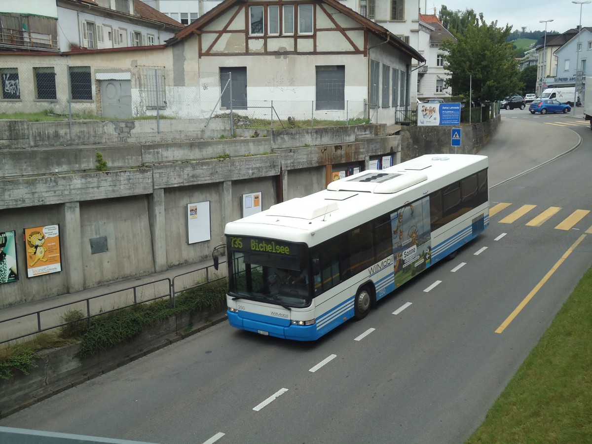 (140'446) - WilMobil, Wil - Nr. 250/SG 33'072 - Volvo/Hess (ex BOS Wil Nr. 21) am 11. Juli 2012 in Wil, Glrnischstrasse