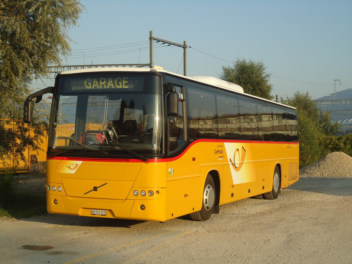 (140'933) - CarPostal Ouest - VD 510'311 - Volvo (ex P 25'155) am 27. Juli 2012 in Yverdon, Garage