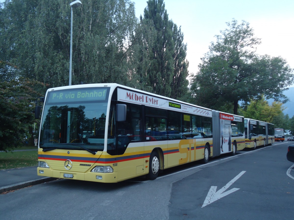 (141'044) - STI Thun - Nr. 108/BE 700'108 - Mercedes am 4. August 2012 in Thun, Lachen