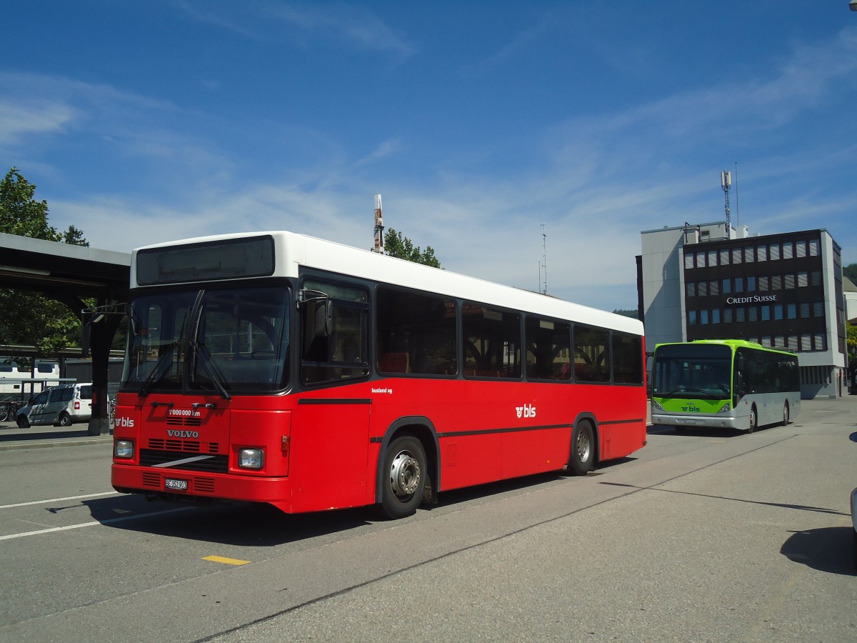 (141'111) - Busland, Burgdorf - Nr. 24/BE 352'903 - Volvo/Lauber (ex AAGK Koppigen Nr. 4) am 15. August 2012 beim Bahnhof Burgdorf