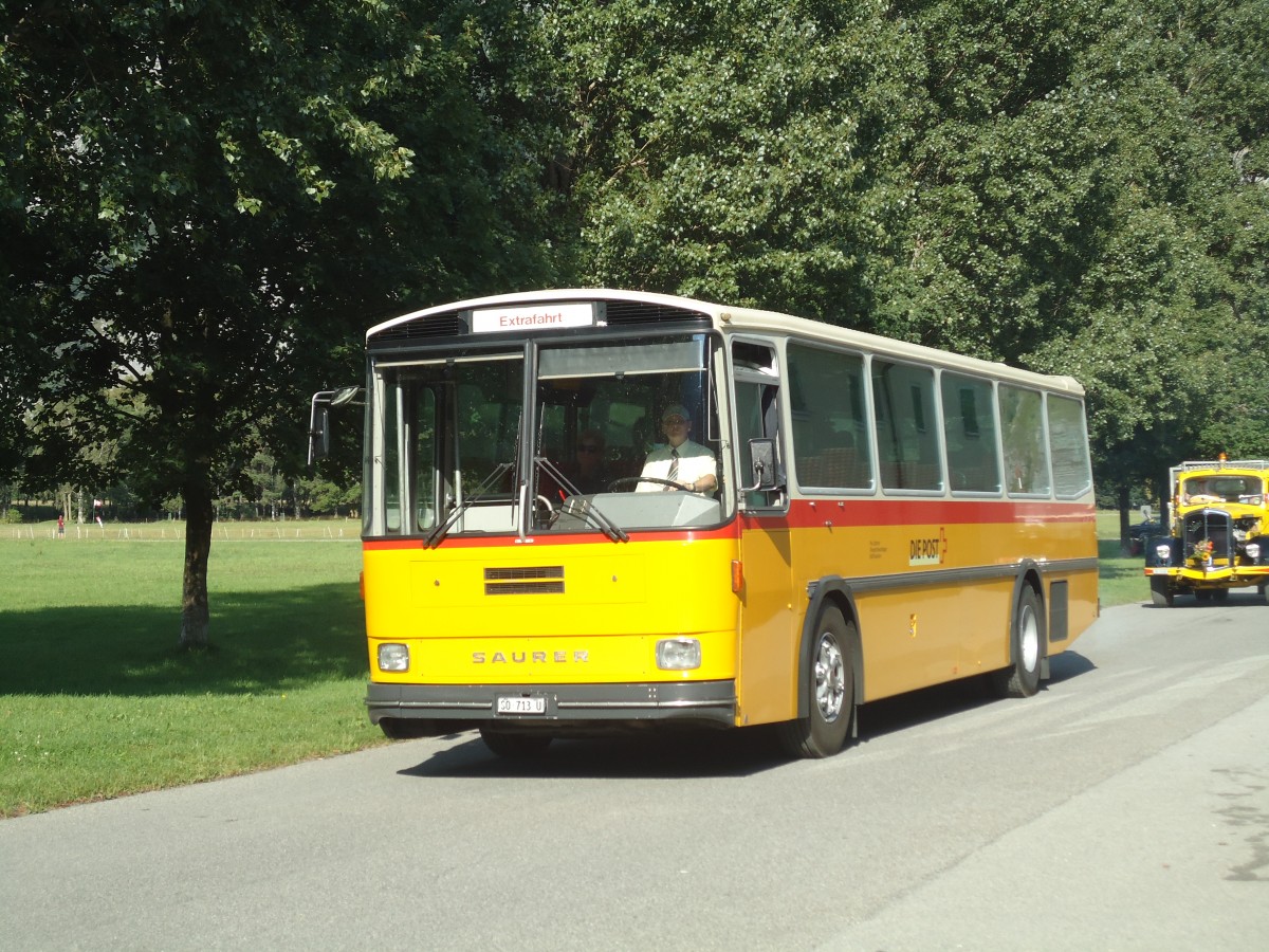 (141'669) - Gautschi, Suhr - SO 713 U - Saurer/Tscher (ex Ltscher, Neuheim Nr. 200; ex Cartek, Regensdorf; ex P 25'822) am 15. September 2012 in Chur, Waffenplatz