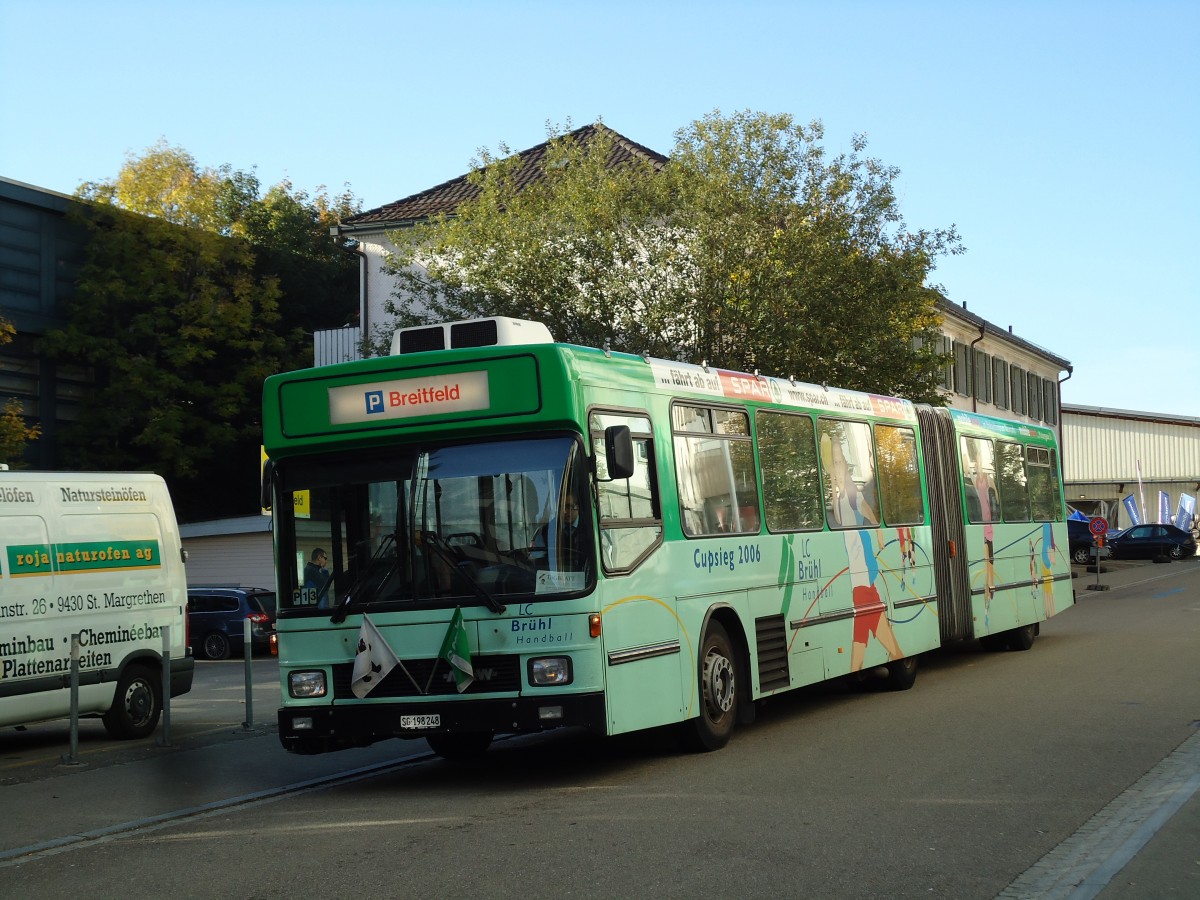 (141'933) - VBSG St. Gallen - Nr. 248/SG 198'248 - NAW/Hess am 20. Oktober 2012 in St. Gallen, OLMA