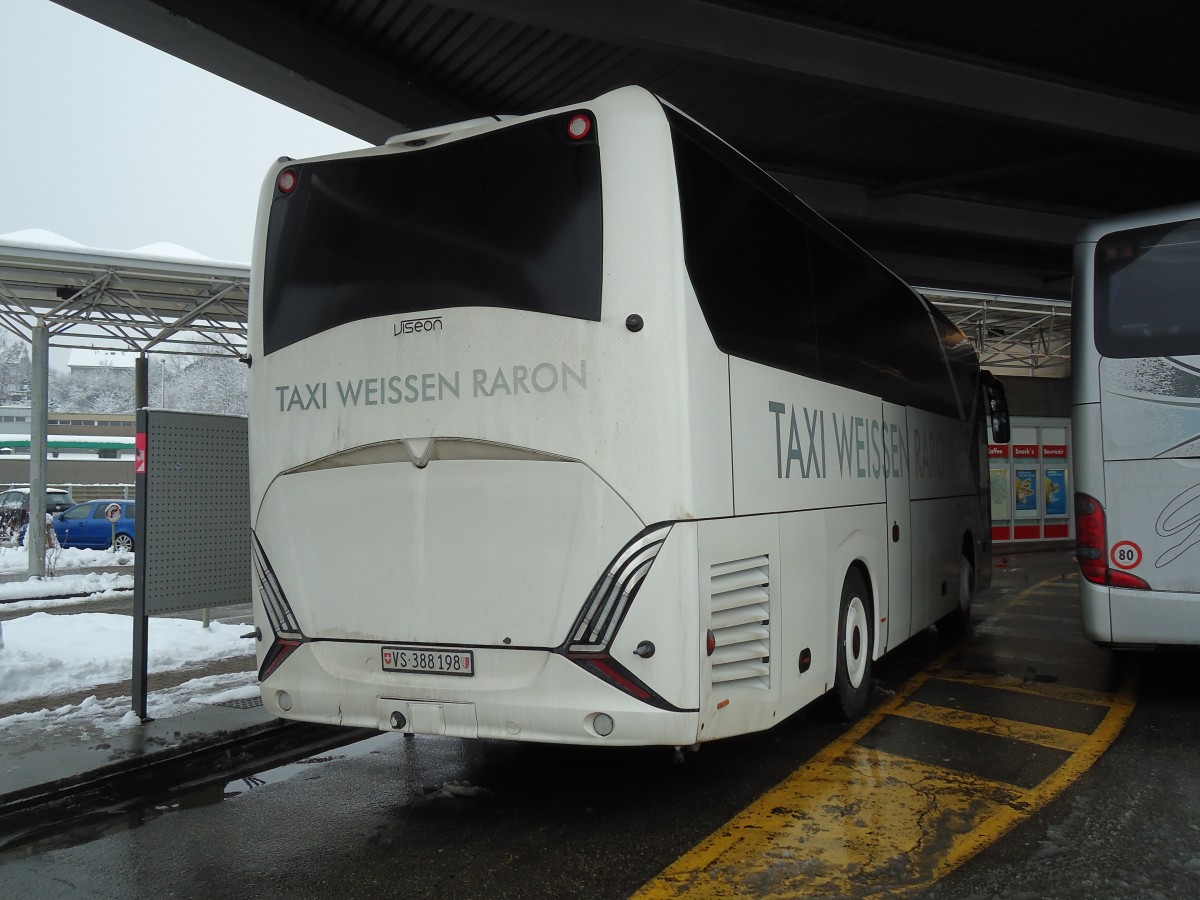 (142'335) - Weissen, Raron - VS 388'198 - Viseon am 8. Dezember 2012 in Pratteln, Autobahnraststtte